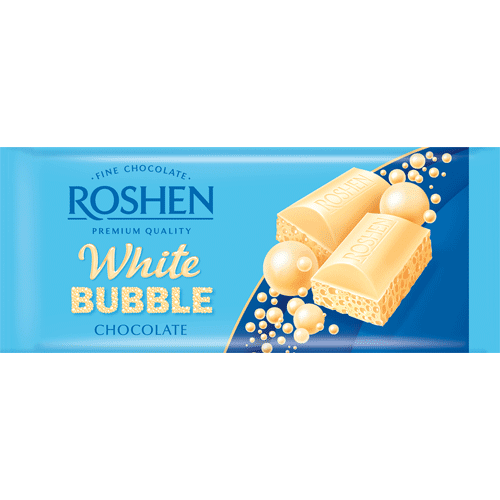 Roshen Bubble Бял аеро шоколад