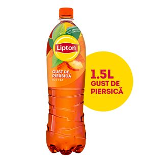 Lipton Ice Tea cu extract de ceai negru si suc de piersici, Pet, 1.5L