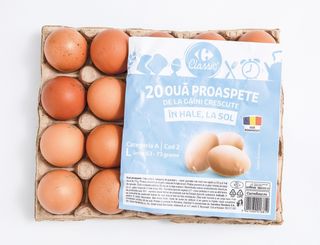 Oua marimea L cod 2 Carrefour Classic 20 bucati