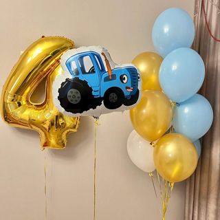 Buchet din baloane " Tractorul Albastru "