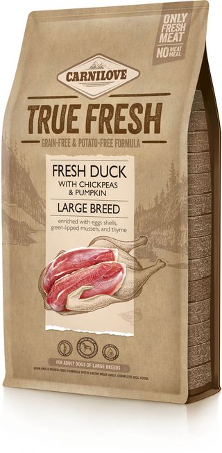 CARNILOVE True Fresh Adult Large, cu Raţă 1,4 kg