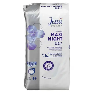 Jessa Maxi ulošci za inkontinenciju Night, 12 kom (328371)