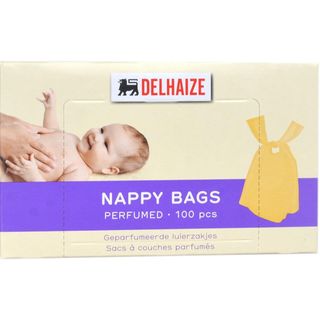 Delhaize, Pungi parfumate pentru scutece, 100 bucati (ID 24709)