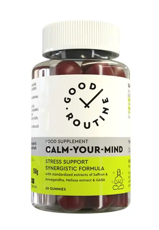 Calm-Your-Mind flacon din material polimeric cu 60 jeleuri (gust de capsuni)