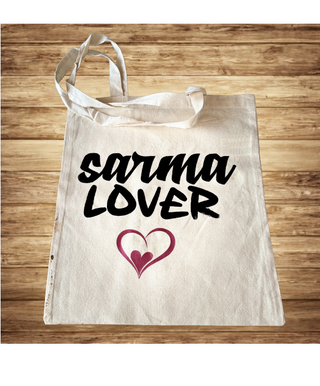 SARMA LOVER bež pamučna torba