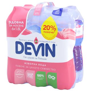 Devin / Девин Изворна вода 6х1.8л 1 БР / 38941519