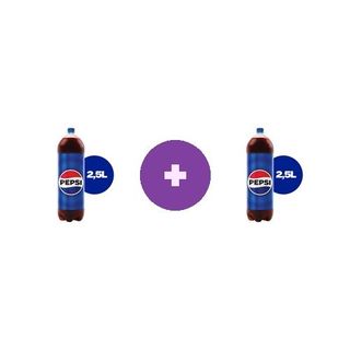 2 x Pepsi, Bautura cu aroma de cola, pet, 2.5L