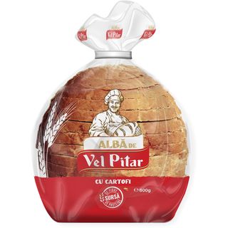 Vel Pitar, Paine alba cu cartofi feliata 800g (ID 75165)