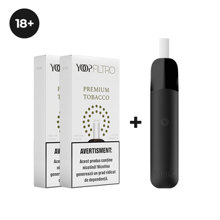 Device YOOP 2.0 + 2 x FILTRO Premium Tobacco 20 mg/ml