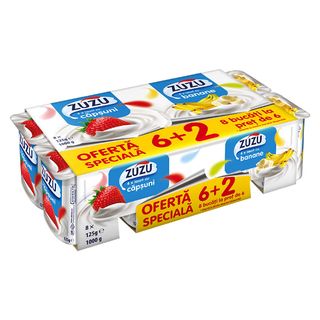 ZUZU IAURT CAPS+BANAN 8X125G 8PR6
