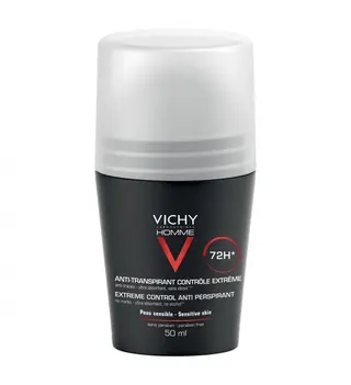 Vichy Homme Deodorant Roll On Pentru Barbati Control Extrem Eficacitate 72H 50Ml