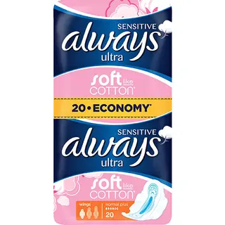 Always Sensitive Normal Plus 20 Buc Duo