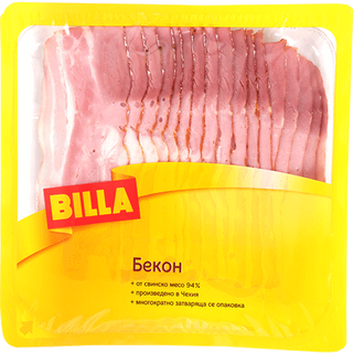 BILLA Бекон слайс 94% месо 200 ГР / AB902163