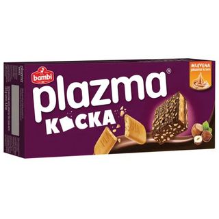 Vafl Preliven Mlecnom Cokoladom Plazma Kocka 135G Bambi