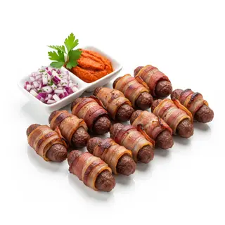 Ćevapi urolani u pancetu