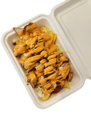 Loaded šnicla fries