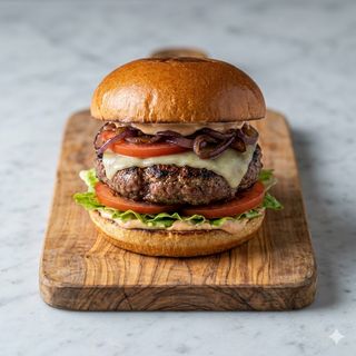 Hamburger carne trita di vitello