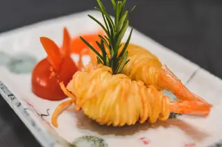 Gamberi laccio patate