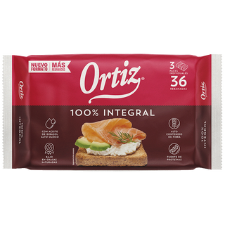 Pan Ortiz Integral 30 Rebanadas 270 G