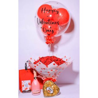 100 Red Roses, Jp Chenet, Chocolate, Balloon