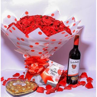 100 Red Roses, Nederburg, Chocolate