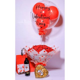 100 Red Roses, Nederburg, Chocolate, Balloon