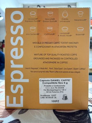 100 Capsule nespresso Daniel 