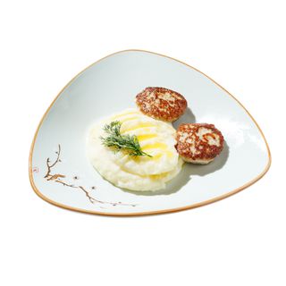 Куриные биточки с пюре (220г)