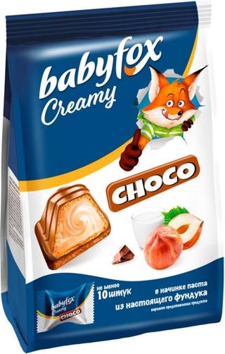 Конфеты вафельные Creamy Choco «BabyFox» (100 г)