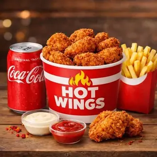 10 Hotwings + 1 Batata Frita + 1 Coca-Cola