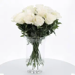 10 Rose bianche 70, 80 cm
