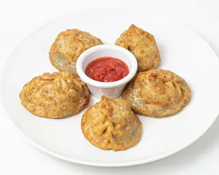 Манты жареные с рубленой говядиной (5шт)