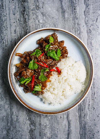 Мясо по-азиатски с рисом (420г)