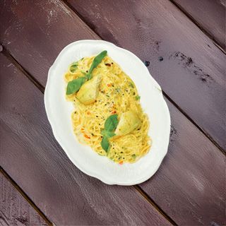 Linguine rigate с филе тилапии в икорном креме(568г)