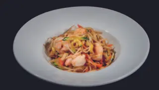 124 Yaki udon gamberi e verdure