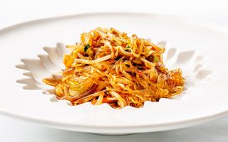 129. Spaghetti di soia con verdure