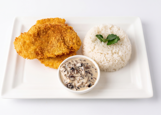 Шницель с рисом (350г)