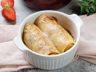 Запеченные блины с творогом (250г)