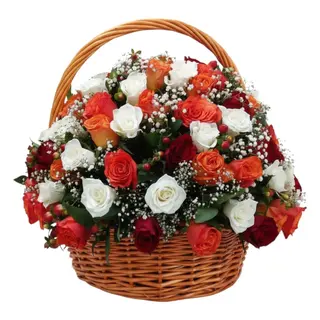 Classic Rose Basket