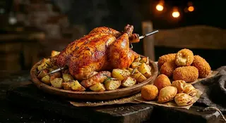 1/2 Pollo + patate + 3 supplì + 2 mignon