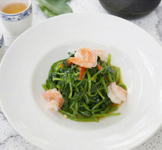 Шпинат с креветками (220г)