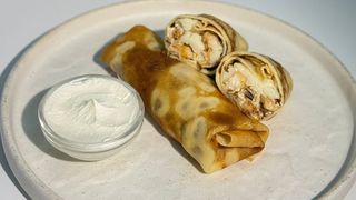 Блинчики с курицей грибами и сыром (150г)