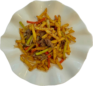 Фри с мясом(400г)