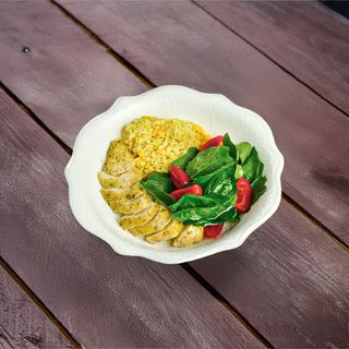 Куриная грудка со шпинатом и булгуром(350г)