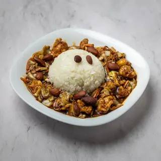 Meso sa bademom u soja sosu 700gr