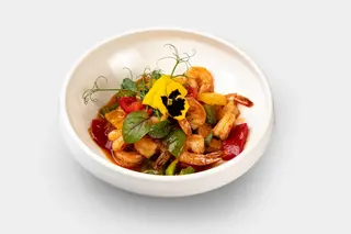 Креветки с овощами (415г)
