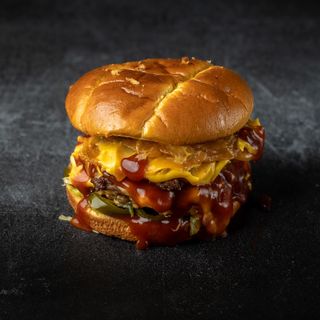 BBQ Jalapeno Smash Burger Double - Double