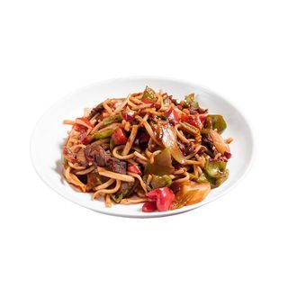 Лагман жареный с курицей (350г)