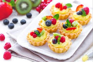 Crostatine crema e frutta