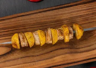 Шашлык из картофеля с курдюком (200г)